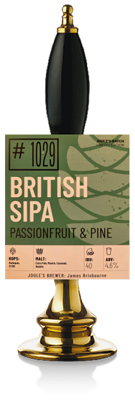 Joules' British Sipa batch Beer No 1029